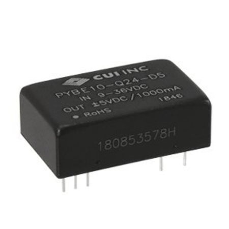 Cui Inc DC to DC Converter, 48V DC to 12V DC, 10VA, 0 Hz PYBE10-Q48-S12